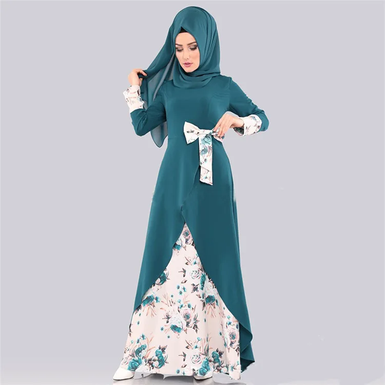 Wholesale Modern Fashion Islamic Clothing Turkey Evening Dresses Luxurious Sequined Skirt Abaya Kaftan Muslim Islamic Dress