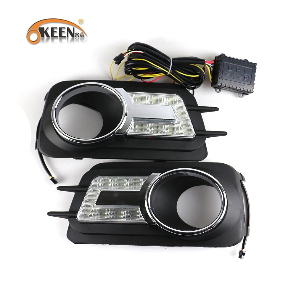  KEEN для Tiguan 2010 2011 2012 специальные светодиодные дневные ходовые огни со специальным светодиодным