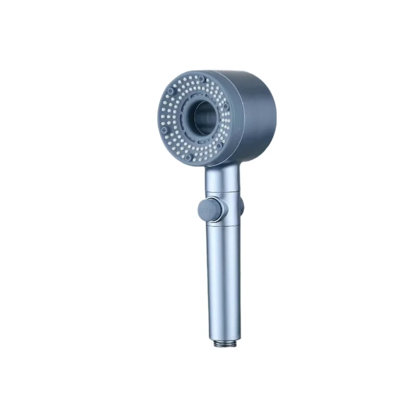 PVC Shower Hose High Pressure Handheld Shower Head With On Off Switch Detachable Shower Head 5 Spray Settings Showerhead