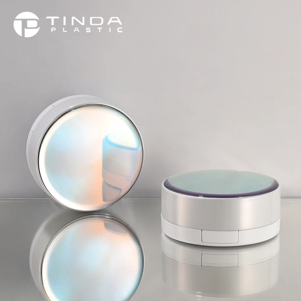 Cosmetic Powder Packaging Compact Container  Plastic Personal Care Skin Care Cream silk screen logo  Air Cushion Foundation Case