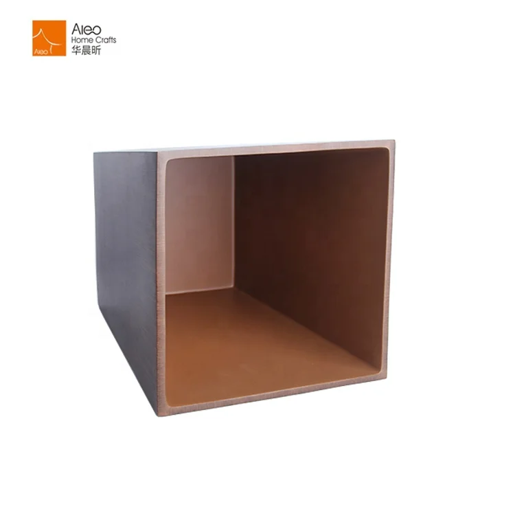 Eco Hotel Room Trash Can And Office Household Kitchen Waste Bin Durable Bathroom Trash Can With Wooden Grain