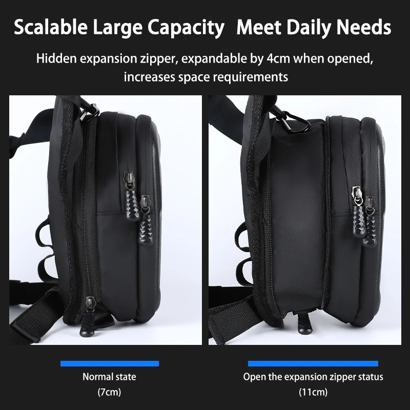EVA Hard Shell Waterproof Waist Leg Bag Crossbody Motorcycles Leg Bag for Riding Travel Climbing