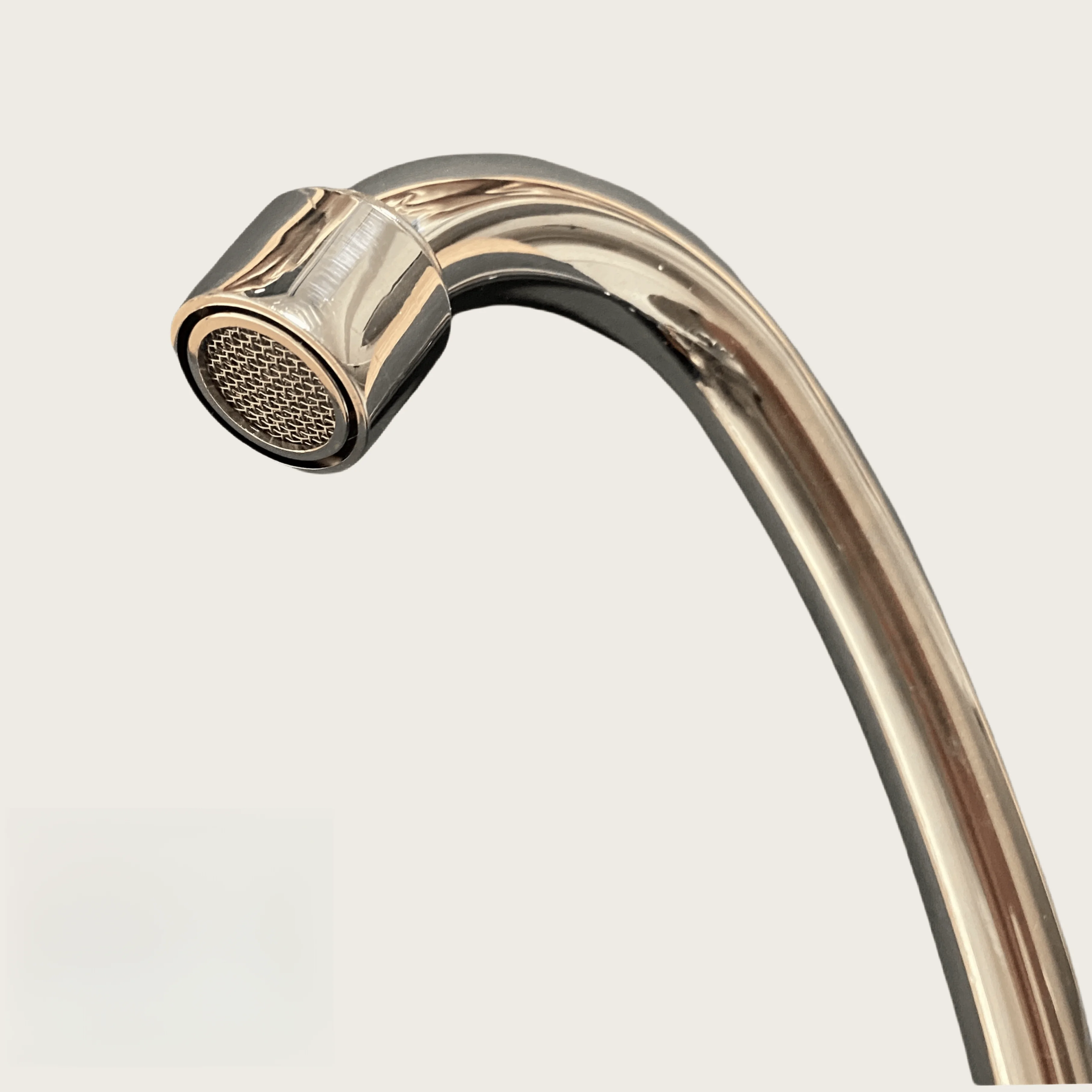 High Quality Hot Selling Stainless Steel Straight Round Wall-Mounted Kitchen Faucet bend ss chrome spout