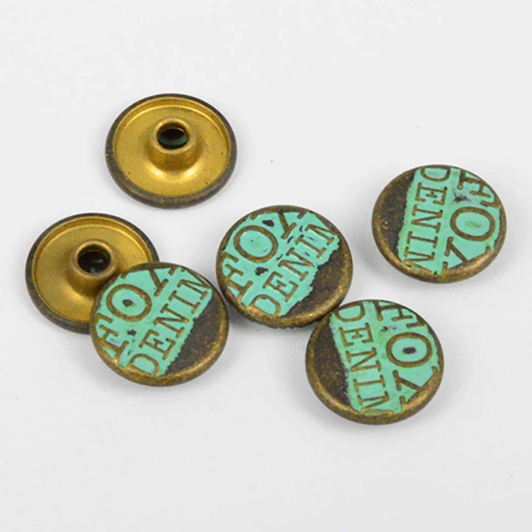 eco friendly sustainable factory stock dyeable enamel optional variety colorful custom button and rivets for kids clothing