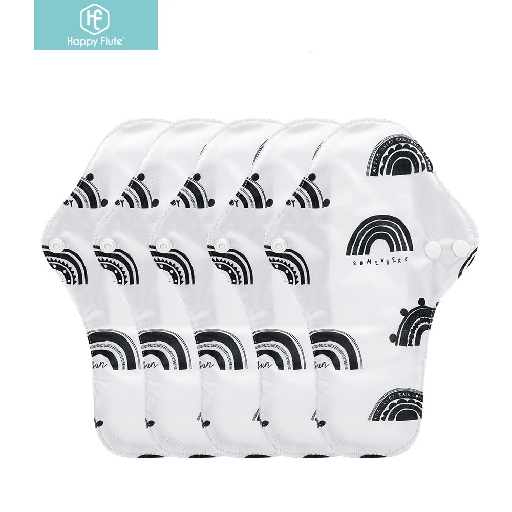 Happyflute, тканевые прокладки для трусиков, женские менструальные прокладки, многоразовые тканевые прокладки, гигиенические прокладки