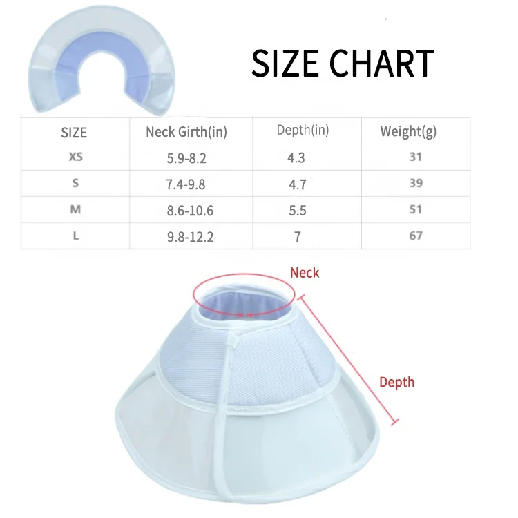 Adjustable Waterproof Cat Recovery Collar Soft Pet Neck Cone Prevent From Biting & Scratching For Cats