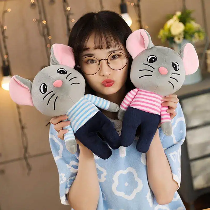 Wholesale LOW MOQ Cartoon Plush Mouse Doll Soft Stuffed Animal Plush Rat Toys Cute  Mouse Plush Toys