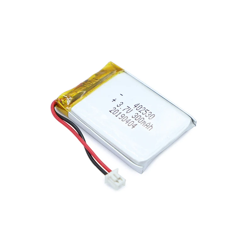 Wholesale lipo 300mAh 502535 801520 lithium battery 402530 3.7V 300mAh Lithium Polymer Battery with PCM connector