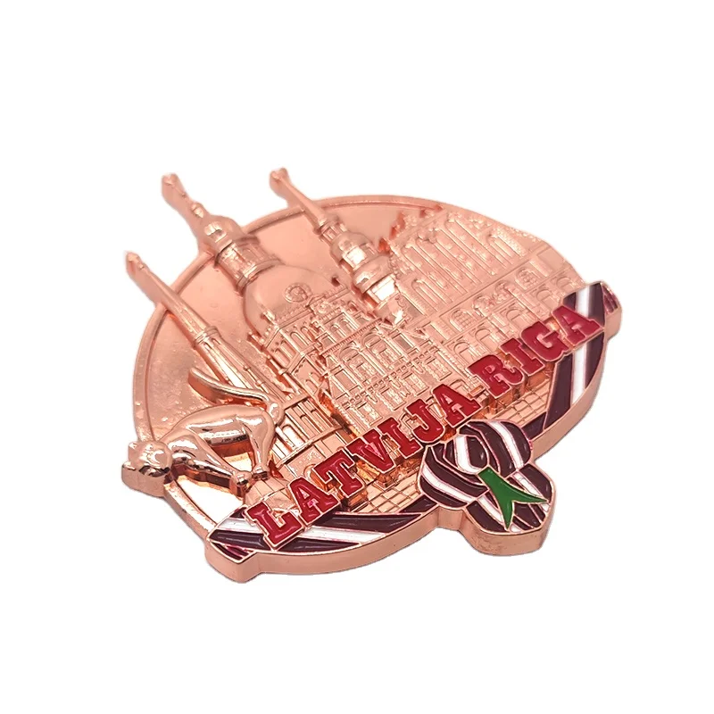 OEM ODM Refrigerator Magnet Tourist Souvenir Metal Fridge Magnet