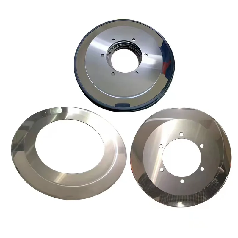 customized Corrugated Cardboard Tungsten Carbide Circular Knife Steel Blade Carbide Tipped Slitter Knife