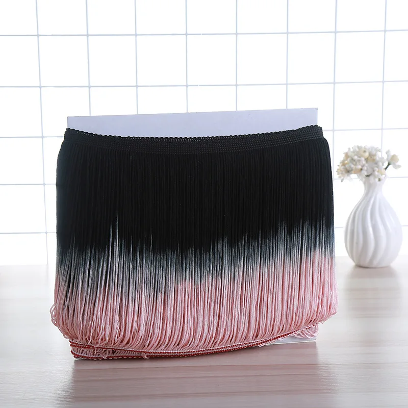 
Wholesale 20CM Gradient Color Lace Fringe Tassel For Latin Dress 