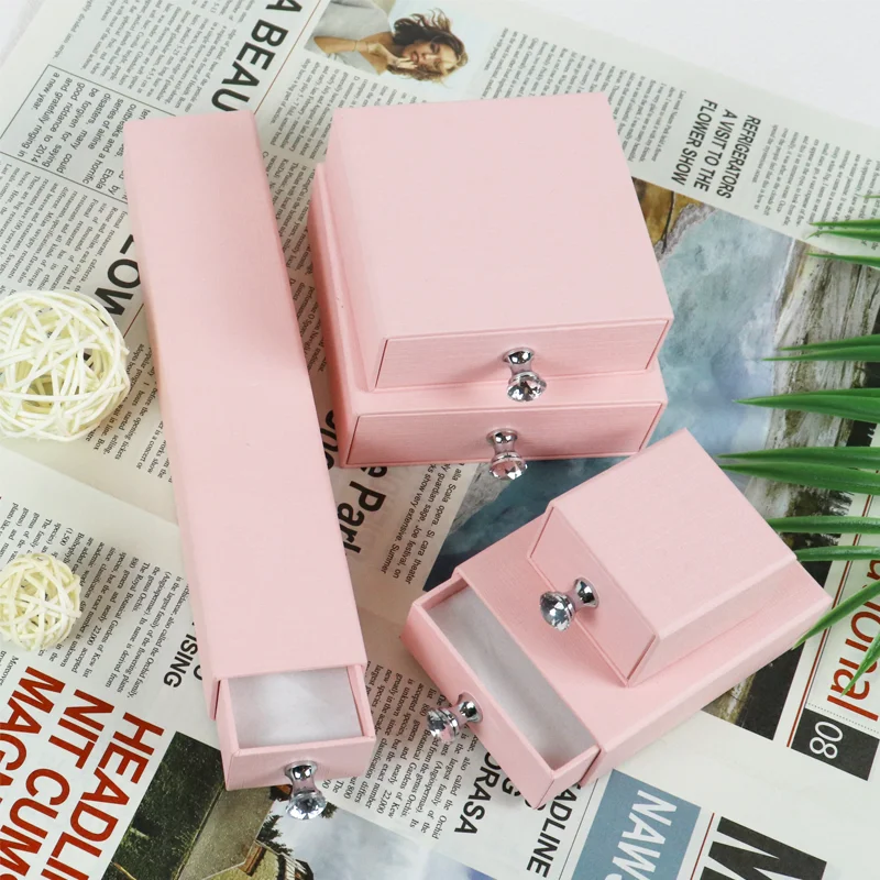 Customizable Wholesale Design Biodegradable High End Schmuck Box Cajas Para Joyas Earrings Bracelet Packaging Jewelry Paper Box