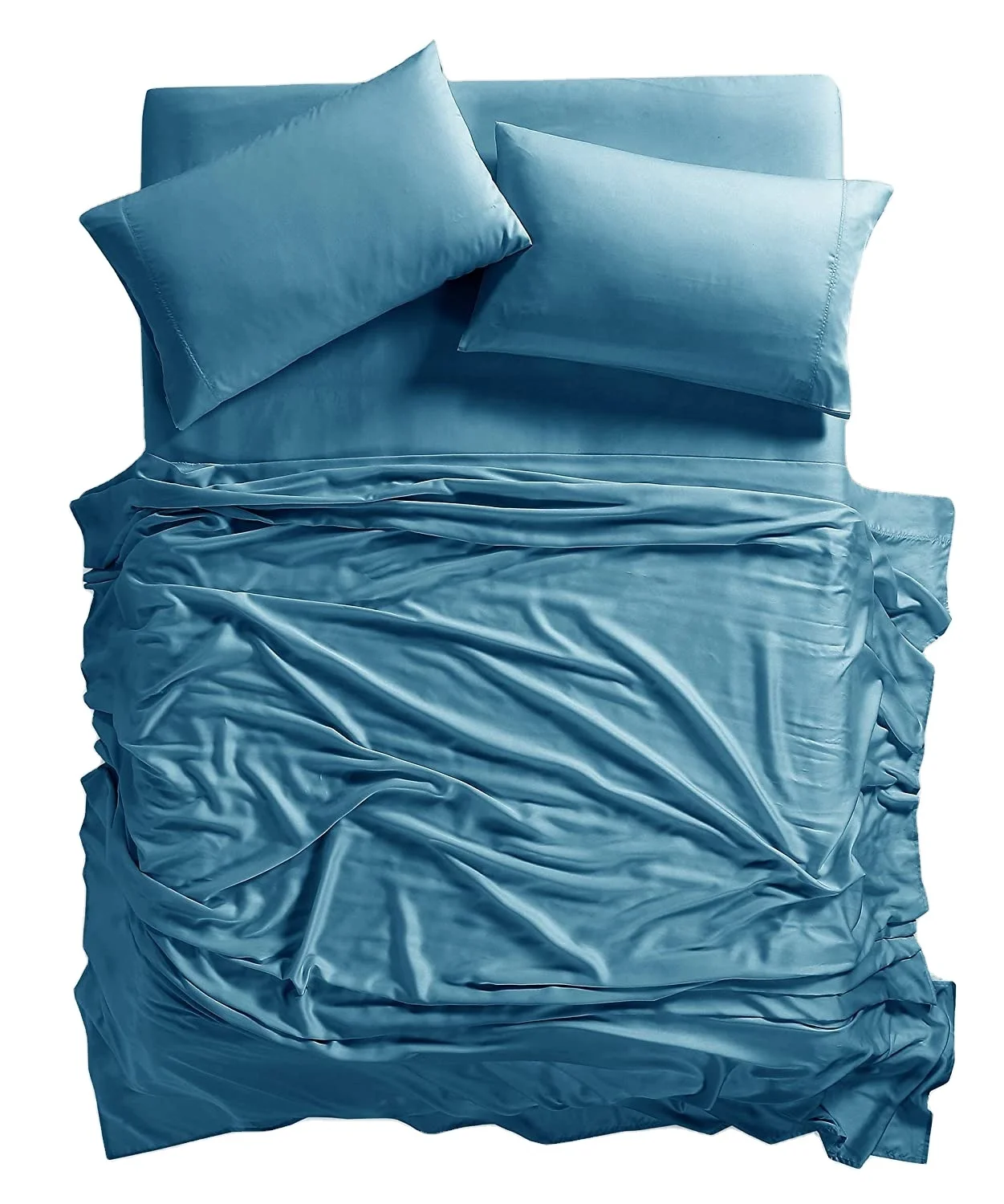 300tc Fabric 100% Cotton Solid Color Sateen Fabric For Bed Linen