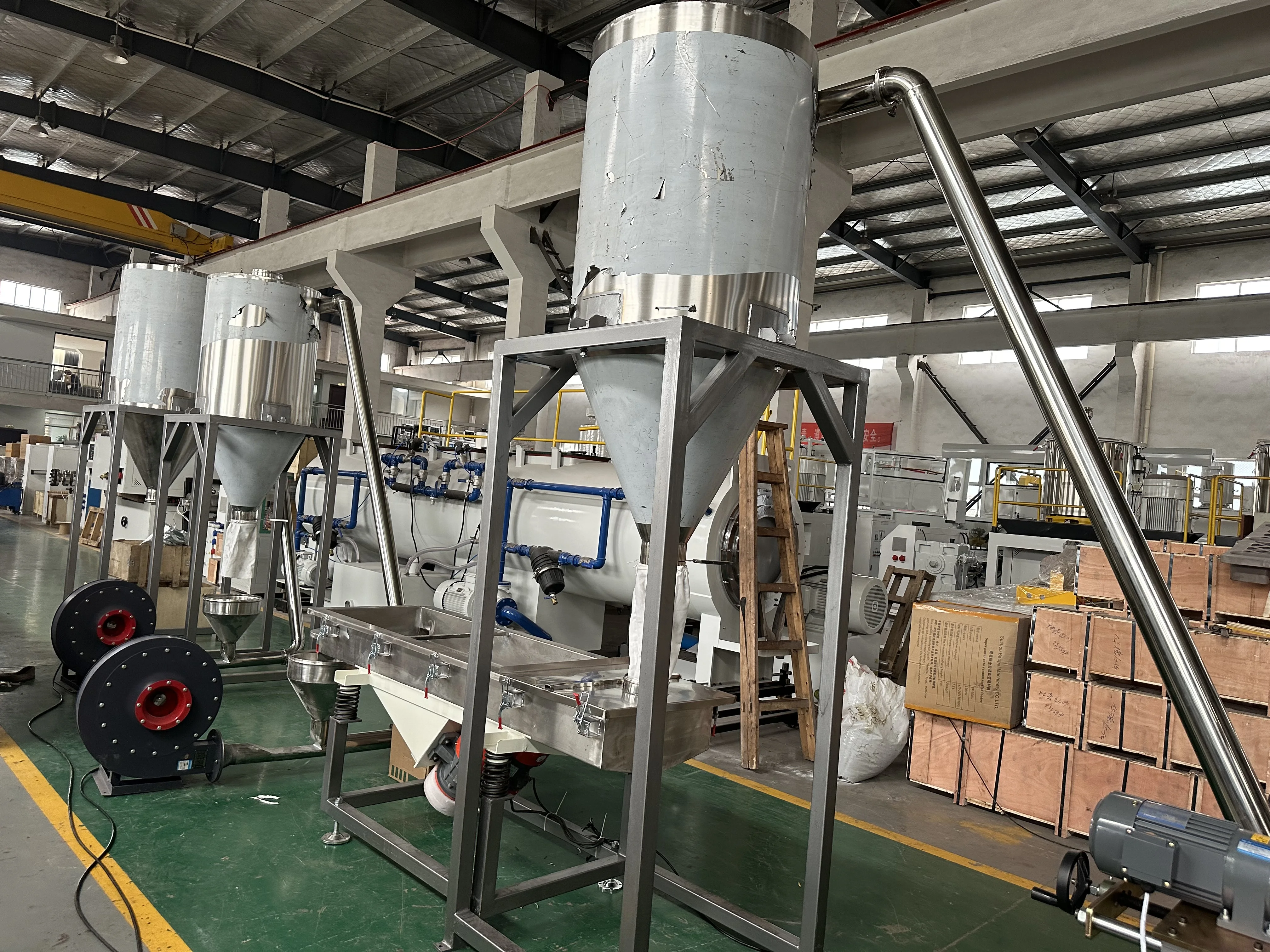 PVC pelletizing extrusion line / PVC granule extruder /PVC granules machine
