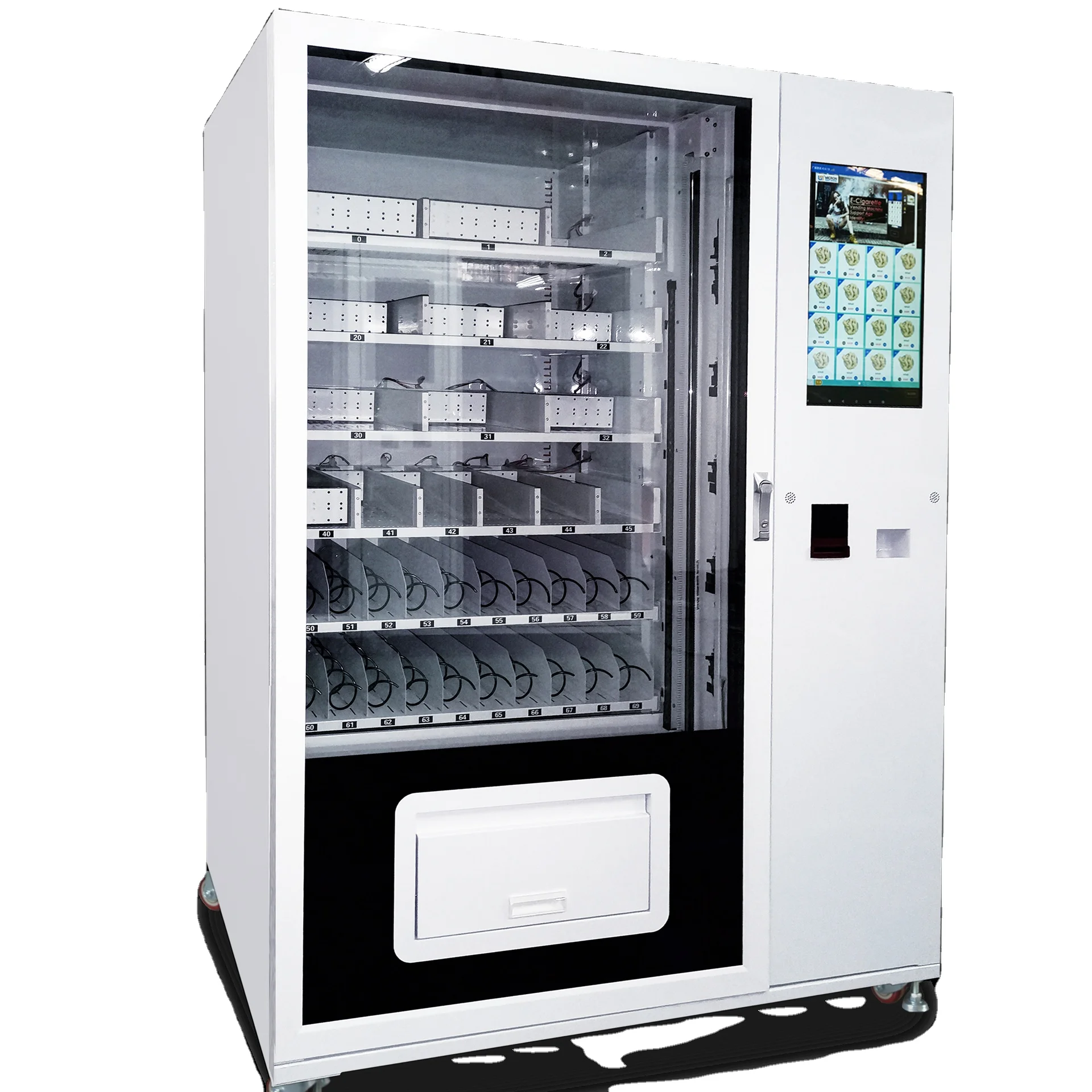 Smart Touch Screen Vending Machines for Foods Snacks Retail Items