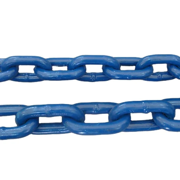 High strength black heavy duty welded alloy steel lifting chain link load chain has high strength