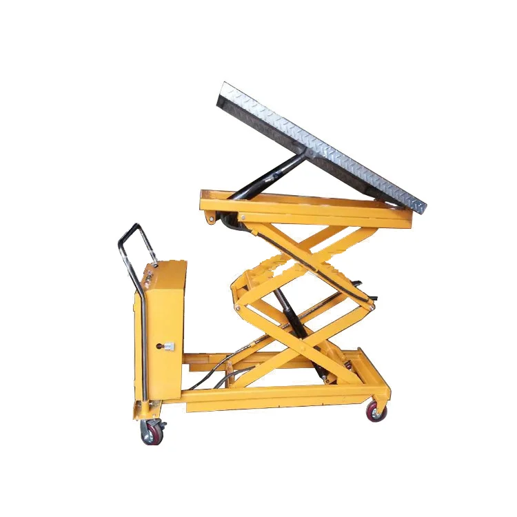 Tiltable Steel Hydraulic Lifting Work Platform Electric Scaffolding Work Platform Automatic Elevator Table Lifting Work Platform