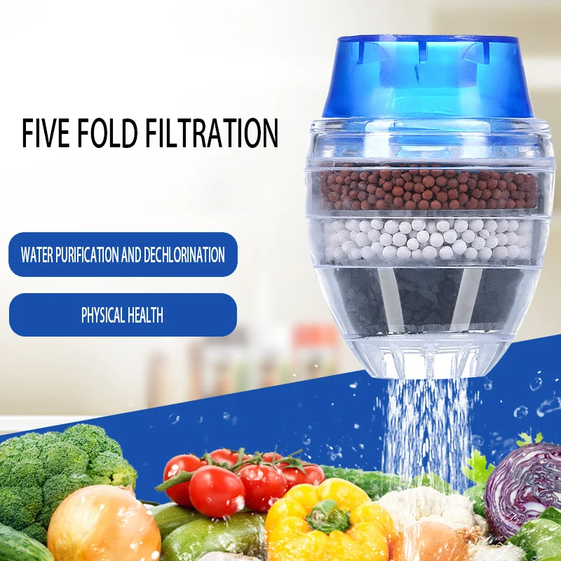 Household Kitchen faucet water purifier 5 layer water purification filter activated carbon filter filtration faucet purified