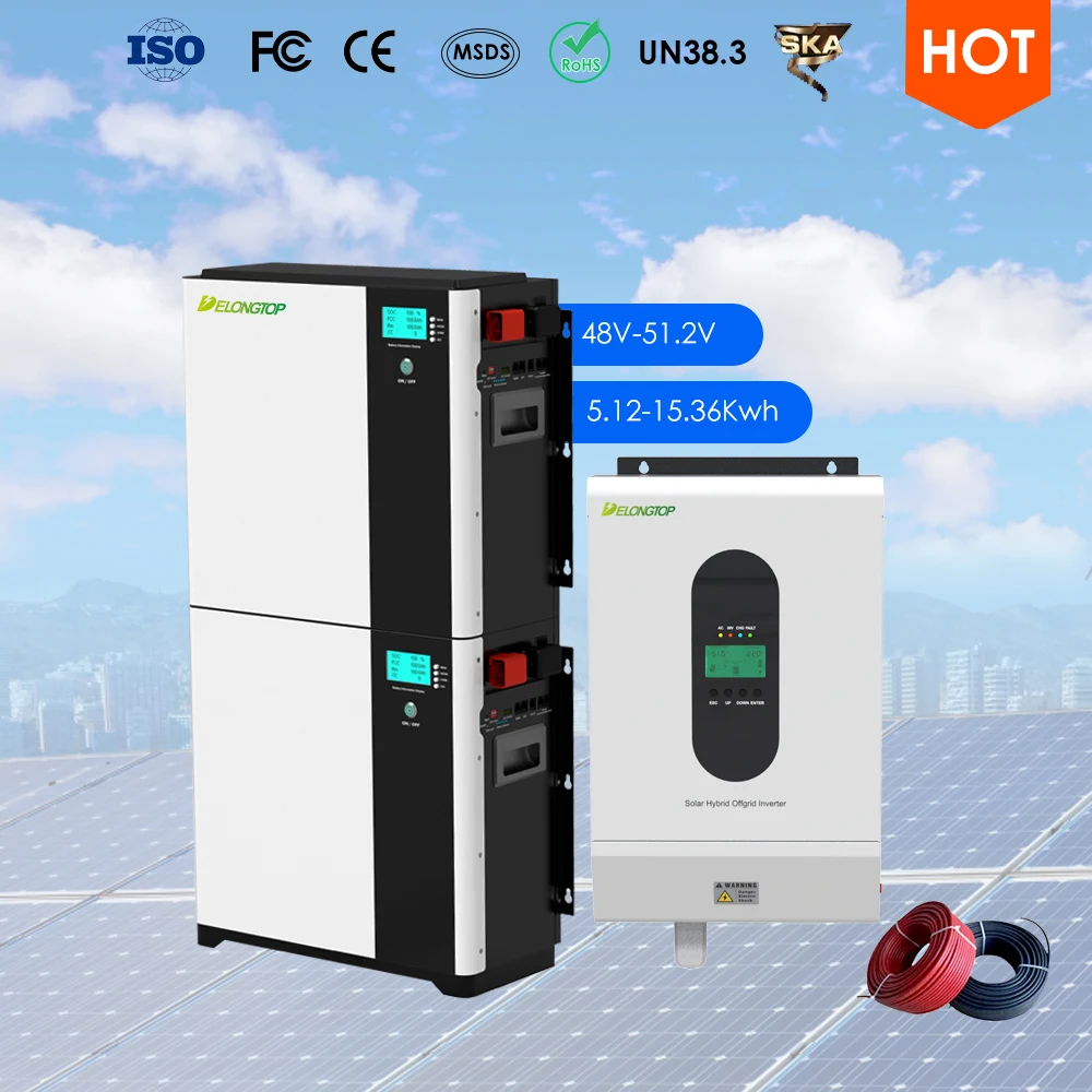 Домашний накопитель энергии 51 2 В 100ah 150ah 200ah 300Ah 48 Вольт 5kwh настенный литиевый lifepo 4 10kwh 15kwh Солнечный аккумулятор