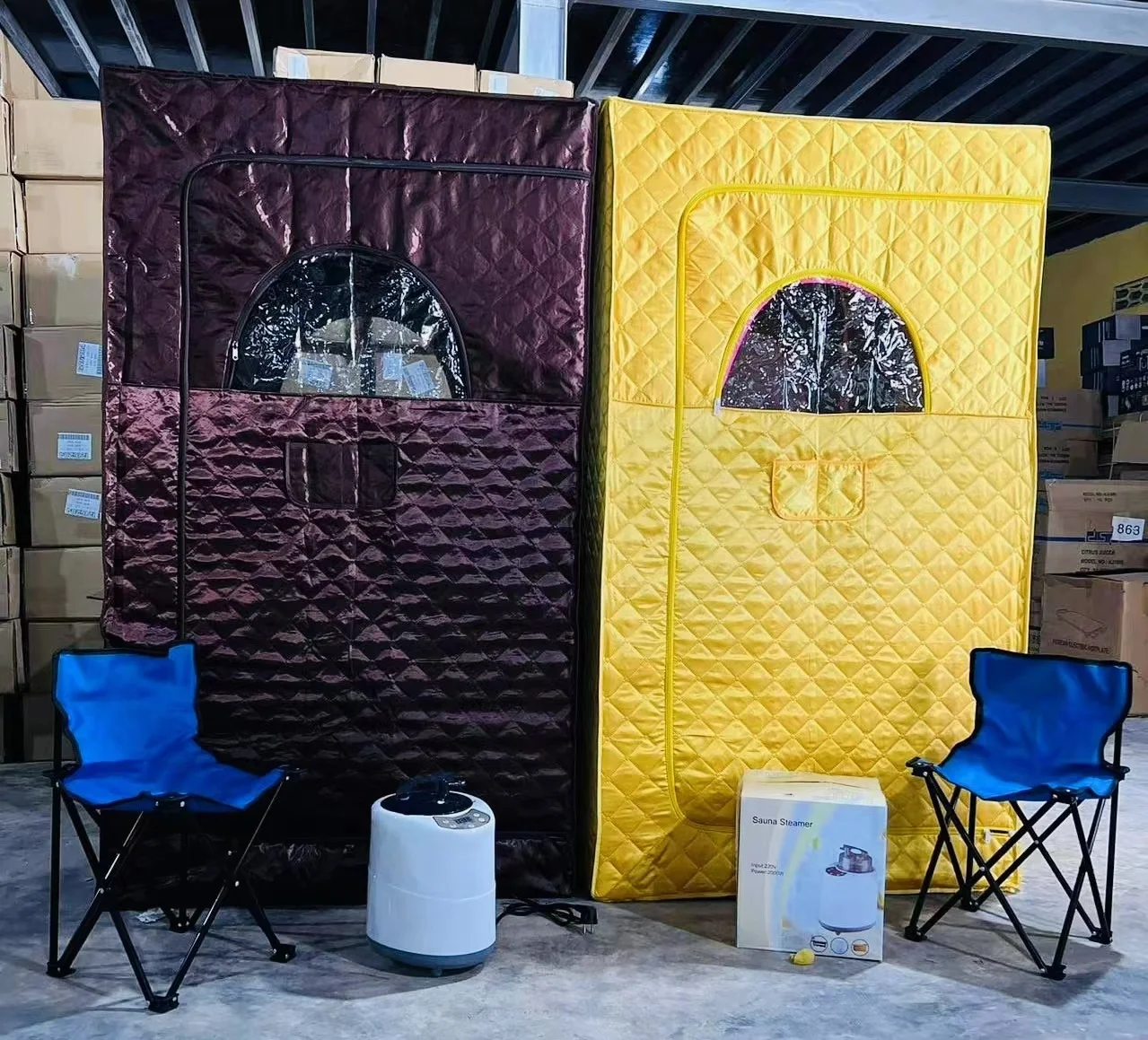 Customized Color Steam Sauna With Chair ,steamer pot