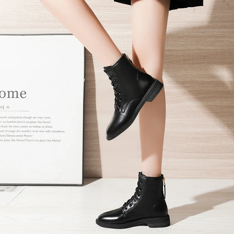 Hot Selling WOMEN Martin BOOTS  Flat Adult WOMEN BOOTS Warm  Winter  SHOES FOR WOMEN