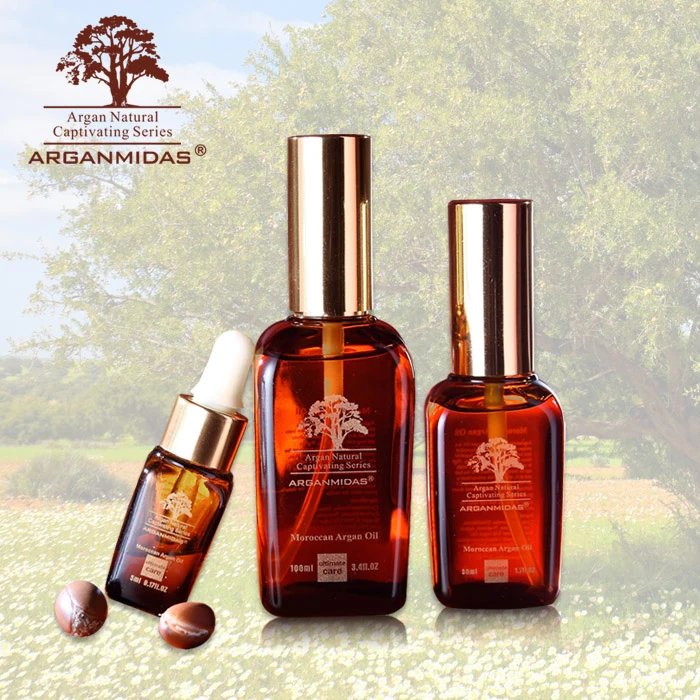 Arganmidas Cosmetic Organic Shining African Hair Oil Wholesale Anti-itch Nourishing Treatment Scalp Argan Oil