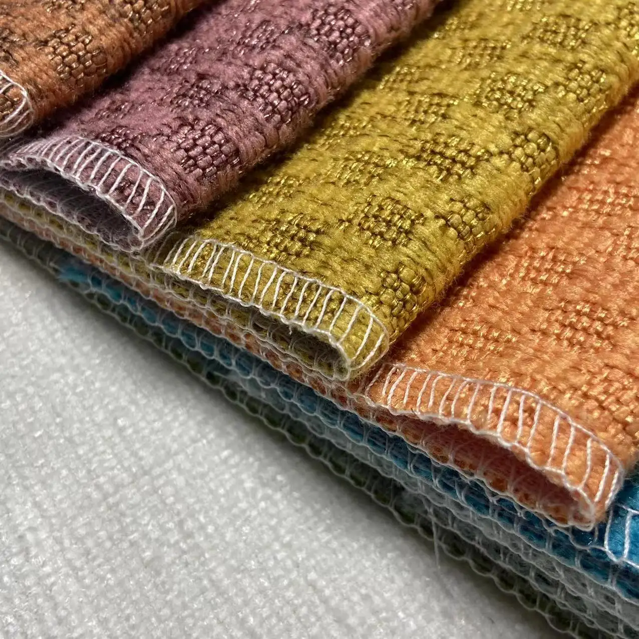 China supplier wholesale 100%polyester velvet linen look new most popular feels like cotton for sofa fabric