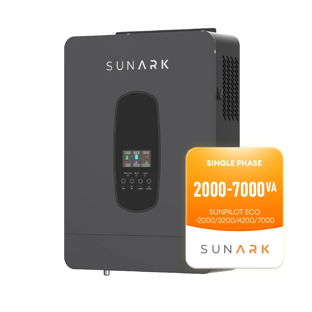 Sunark Wholesale Price Storage Inverter 2000Va 5000Va 7000Va Hybrid Solar Power Inverter Warehouse
