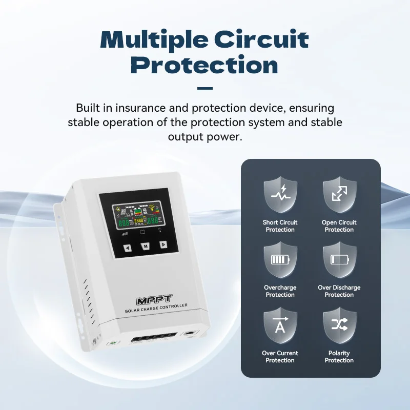 SunriseTek Best Solar Charger Controller 60 Amp Charger for Residential Battery Energy Storage System