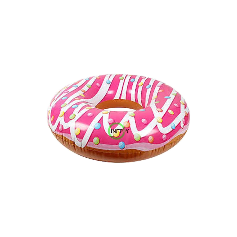 PVC Donut customize Inflatable Swim Tube Summer Swim Rings for Kids and Adults donut floating swimming ring