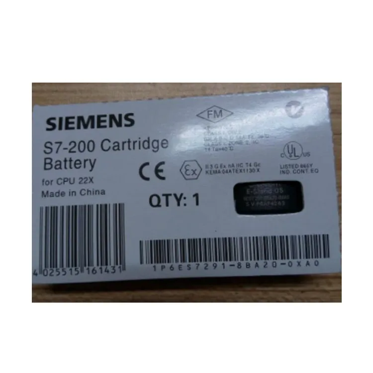 100% new original 6ES7291-8BA20-0XA0  S7 200 Battery module  siemens plc battery