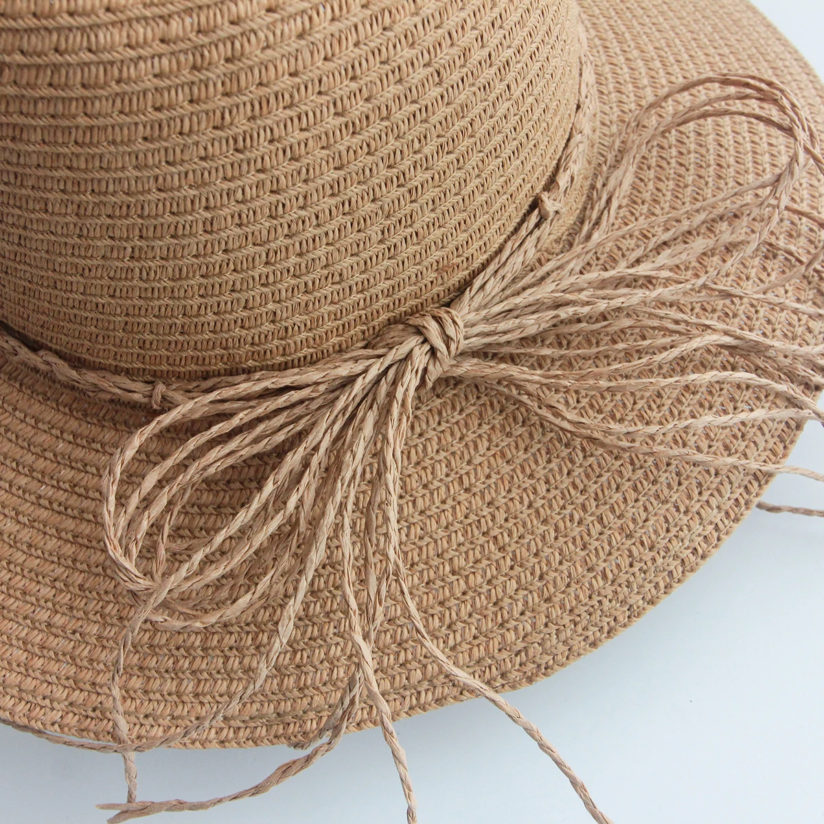 Camel Color Summer Unisex Straw Hat Casual Vacation Women Men Beach Hats Panama Straw Hats