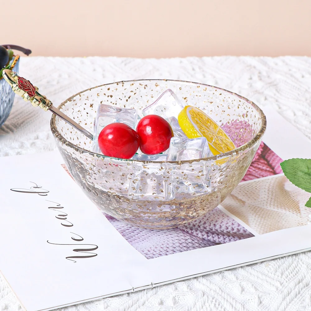 Telsen Wedding Gold Confetti Wine Glass Goblet Tumbler Carafe Pressed Glass Tableware