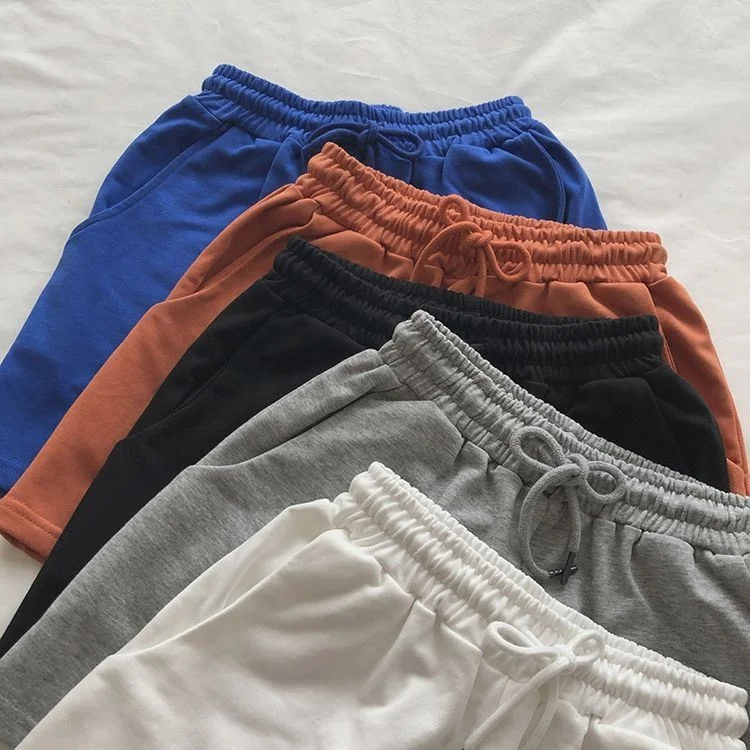 360 Gms Cotton Fabric Custom LOGO Shorts French Terry Shorts Sport Men Fitness Gym Sweat Shorts De Hombre Blank Unisex Casual