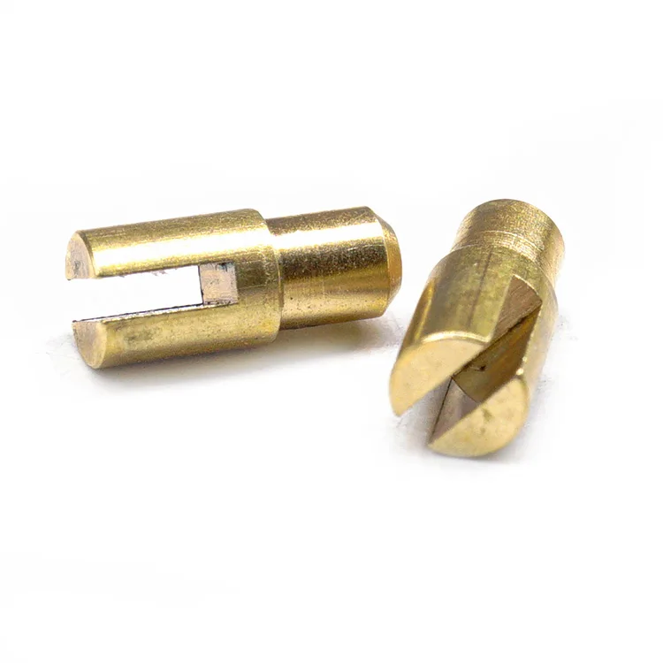 Custom Wholesale Precise Electronic Split Rivets Auto Lathe Parts Cone Head Brass Rivets