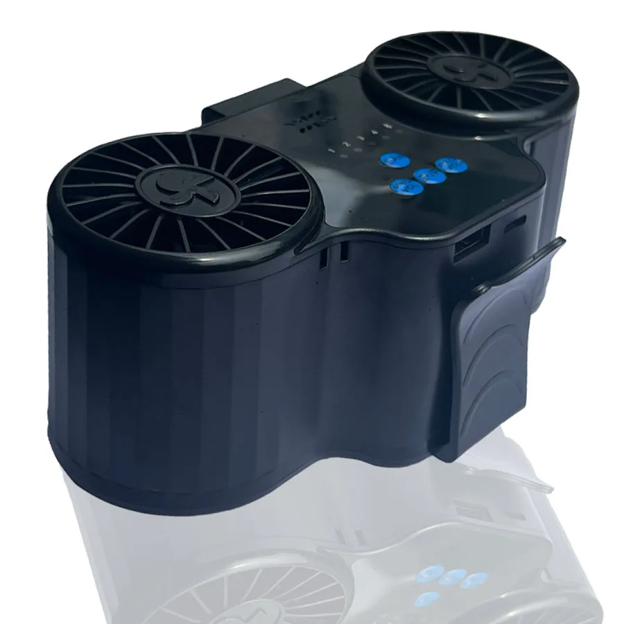 Shenzhen Factory Direct Wholesale 10000mAh Portable Outdoor Waist Fan Strong Wind Neck Hanging Clip On Belt Fan with Power Bank