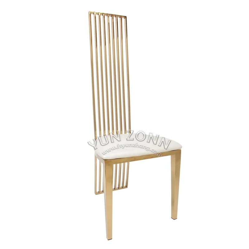 Luxury Modern Aria Dining Chairs PU Leather with Steel Frame for Banquets and Home Use for Weddings and Apartments