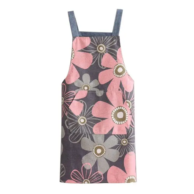 Customized 100% Cotton Aprons Sublimation Print Adult Apron Printable BBQ Cooking Aprons For Women