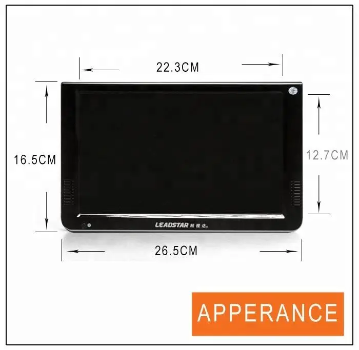 D10 10 Inch Screen Monitor Screens Small Lcd Tv Portable Digital Tvs For Cars Kitchen Camping