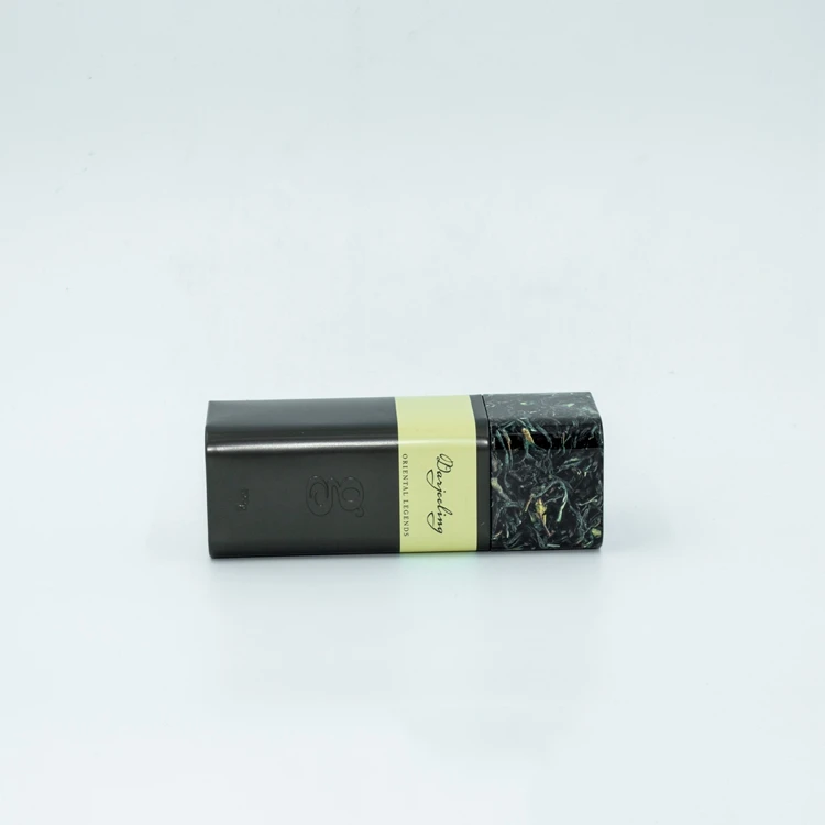 Пользовательские печатные черные морские жестяные контейнеры, прямоугольные жестяные коробки, пустые металлические контейнеры