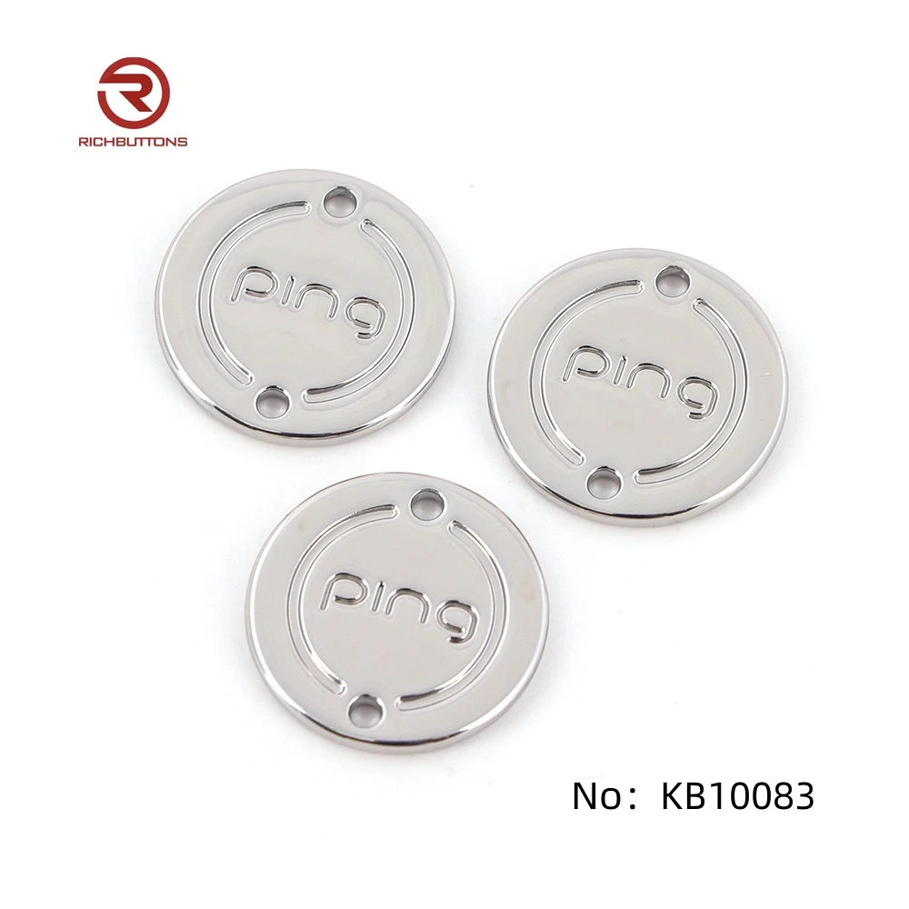 Factory Gold Engraved Brand Luggage Metal Name Plate Dog Collar Logo Tags Custom Metal Labels