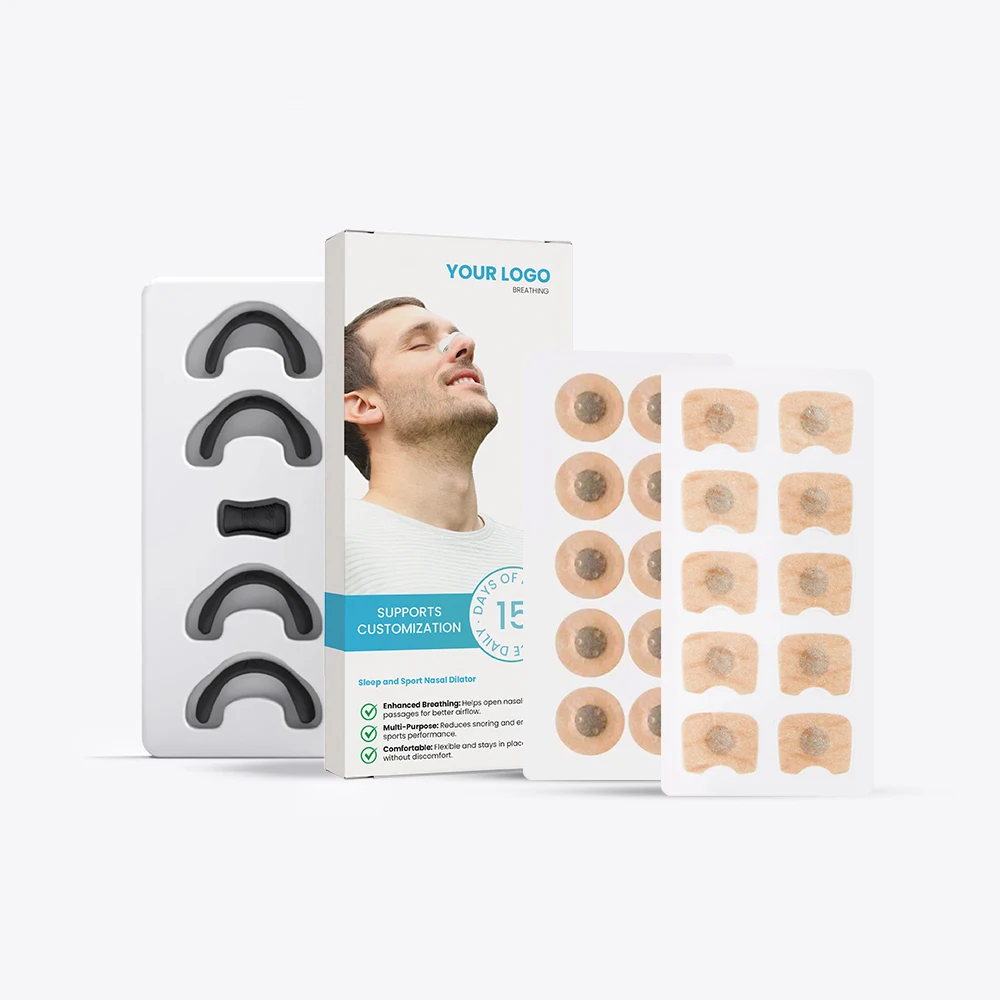 Extra Strength Boost Oxygen Improve Sleep Anti Snoring Breathing 15day Magnet Nose Magnetic Nasal Strips