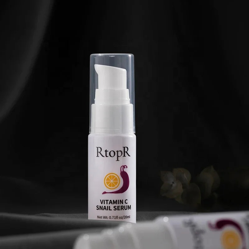 RtopR Snail Vitamin c Serum Anti-Aging Shrink Pore Whitening Moisturizing Essence Oil Control Face Serum Skin Care Products