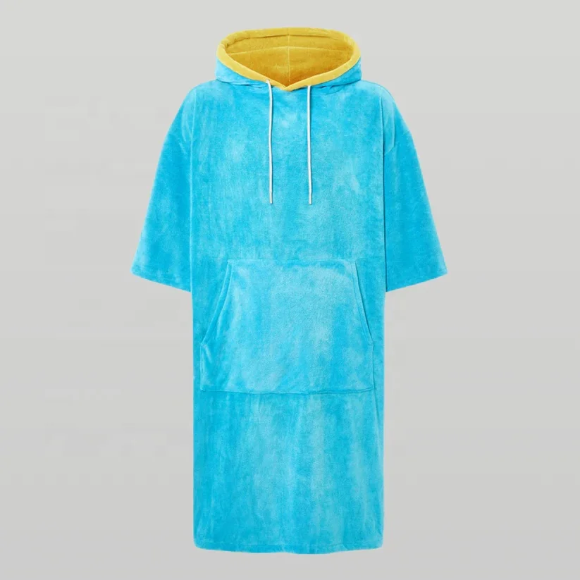 Оптовая торговля Custom взрослых детей пляжный серфинг плавать дайвинг с капюшоном пончо меняя полотенце