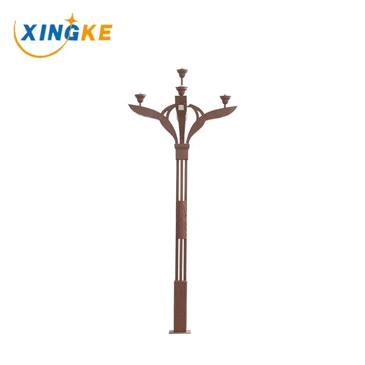 
Galvanized hot dip high quality street light poles manufacturers 15m 30m high mast lighting pole 