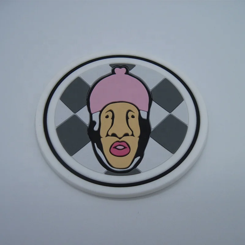 Customized Round PVC Label Rubber Patch Silicone Patch Wholesale Shoes Patch