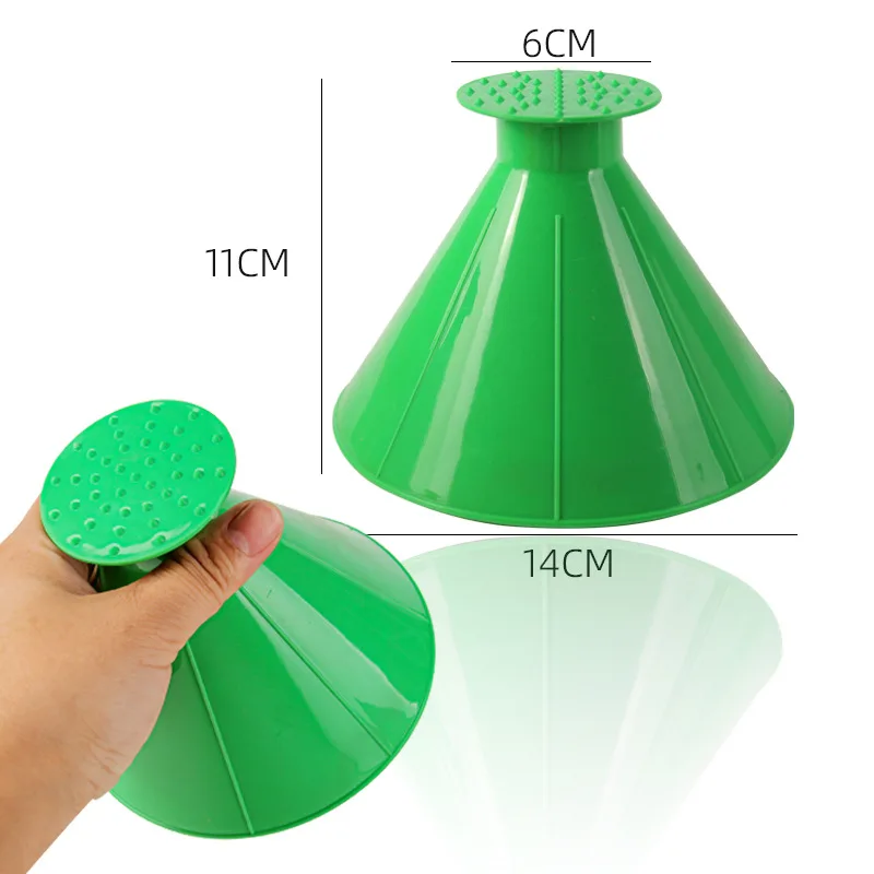 High Quality Snow Removal Ice Scraper Windshield Tool For Snow Removal Cone Shaped Winter Tool Ice Scraper For Car