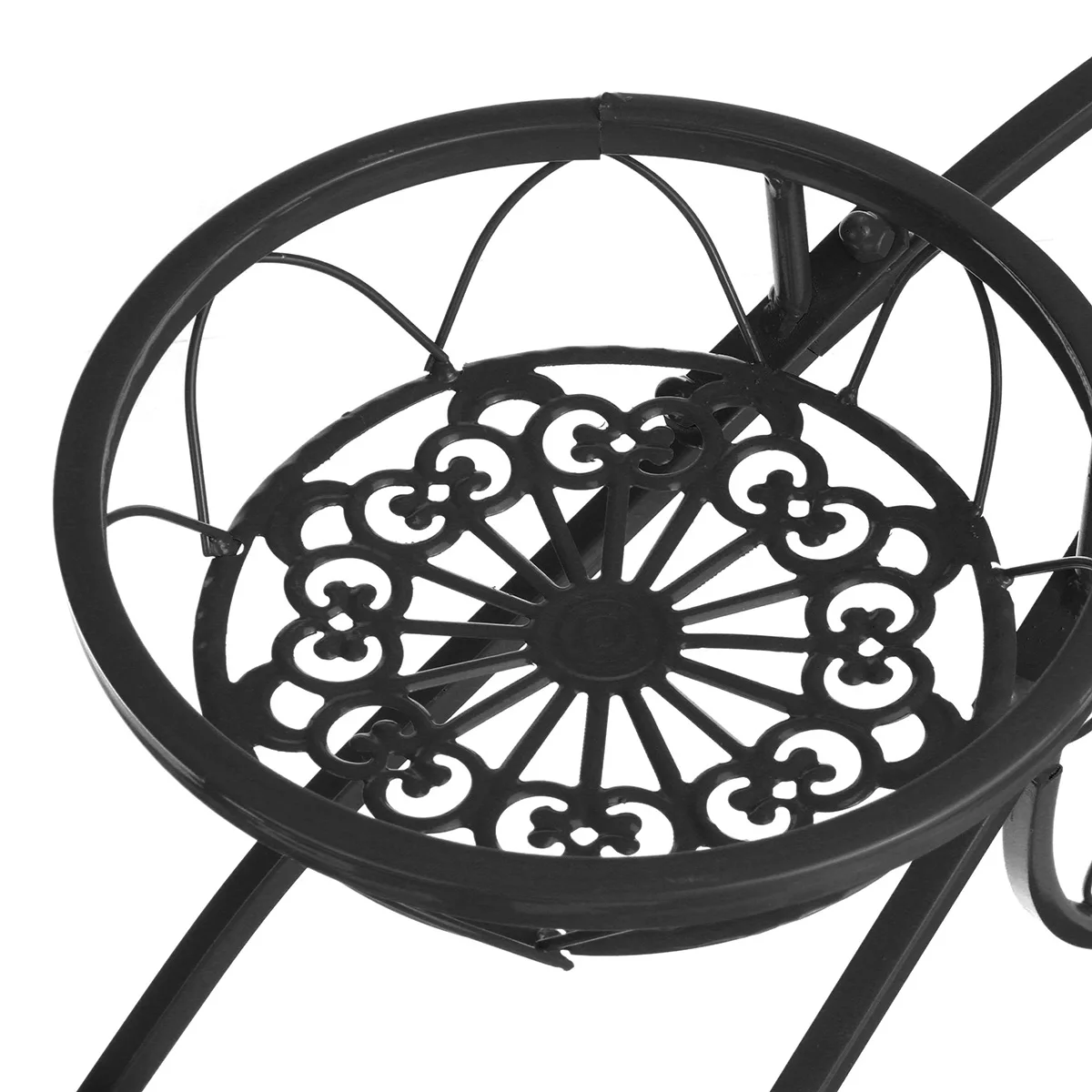 Metal Flower Display Rack Wrought Iron Bicycle Plant Pot Stand for Garden Flower Shop Decor