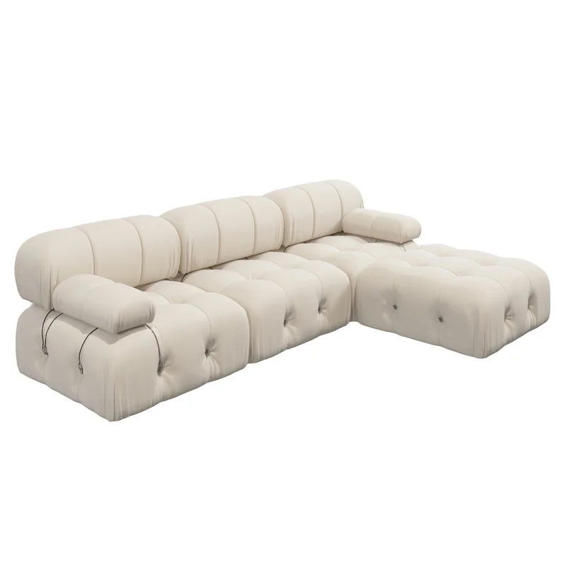 Hot sales cheap living room fancy sectional sofas sets furniture Dutch velvet U SOFA set for home furniture