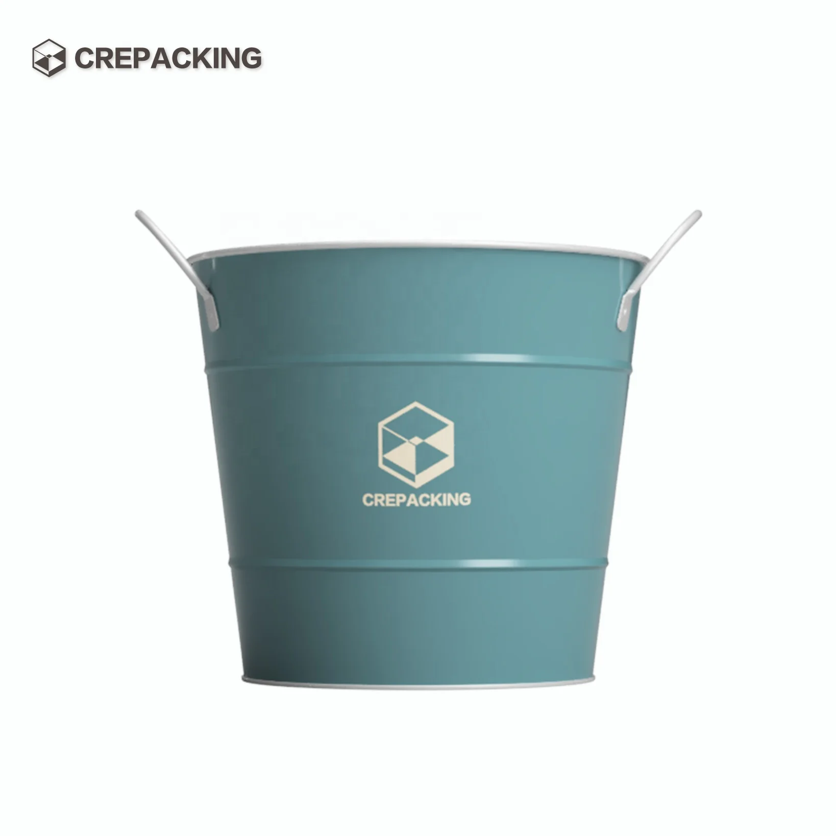 Индивидуальный цвет/логотип, металлическое Оловянное ведро для льда с ручкой